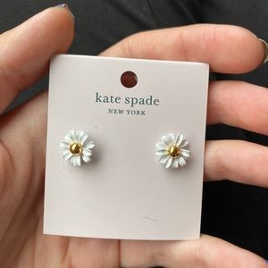 Kate spade white flower earrings Clearance